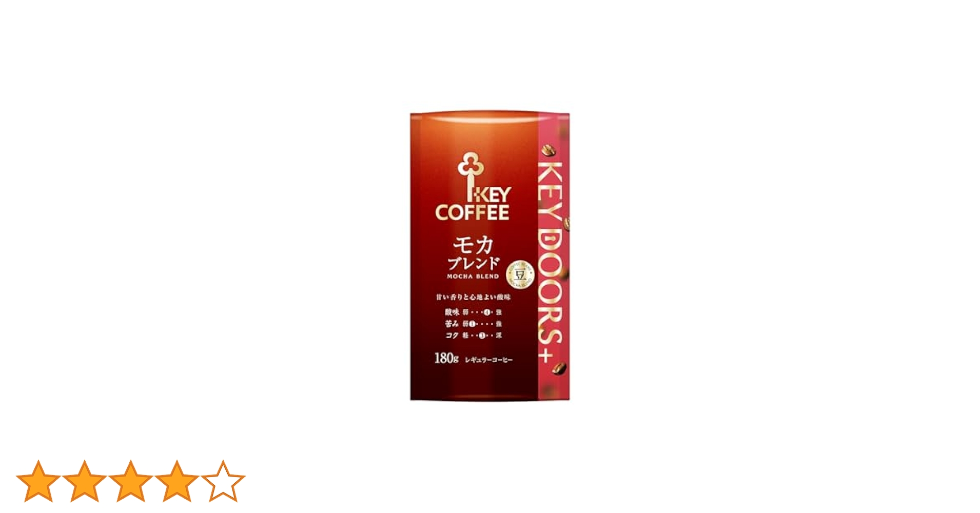 Amazon.co.jp: キーコーヒー KEY DOORS+ モカブレンド 豆 (LP